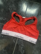 Women’s Red Calvin Klein Bralette Sports Bra Size Small 