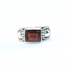 Genuine Garnet Ring, 925