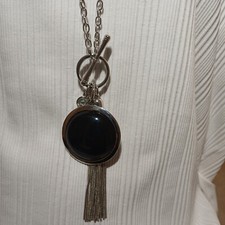 Gorgeous Statement Piece by Frank Usher Pendant/Necklace Lond 34" Chain & Pouch