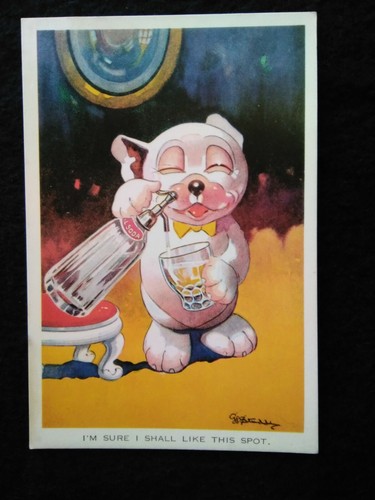Bonzo comic postcard g - bonzo,