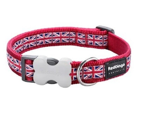 Red dingo union jack - jack, collar