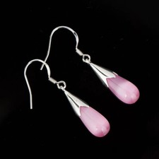 Pink Moonstone Opal Drop Hook