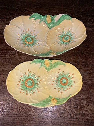 Carlton ware poppy sweet bowls - sweet,