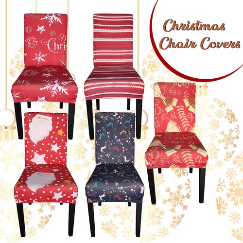 Christmas dining chair covers - christmas,