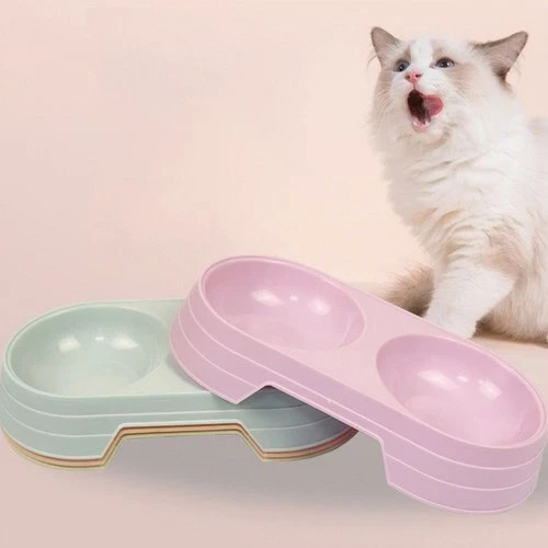 Plastic cat feeding bowl - cat, dog