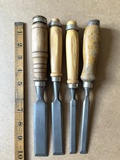 4 Vintage Wood Chisels From