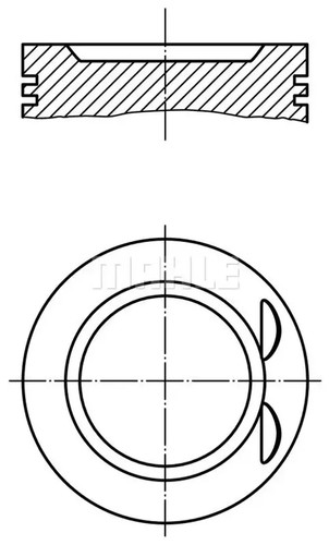 Engine piston tin - piston, tin-plated