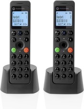 Motorola DOT212 Cordless Landline House Phone, Home Nuisance Twin Pack 