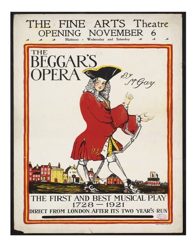 Vintage beggar opera poster - beggar's,
