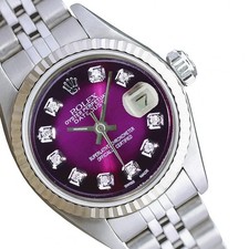 Rolex Datejust SS Purple