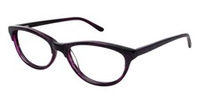 Nicole Miller Bedford C03 Purple CatEye Plastic Optical Eyeglass Frame 53-17-135