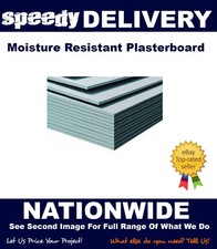 Moisture Resistant Plasterboards 8x4 (2400x1200) 12.5mm Thickness Tapered Edge