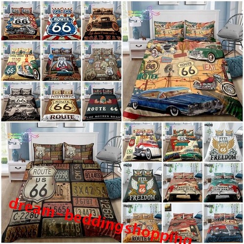 Retro garage route - 66, duvet