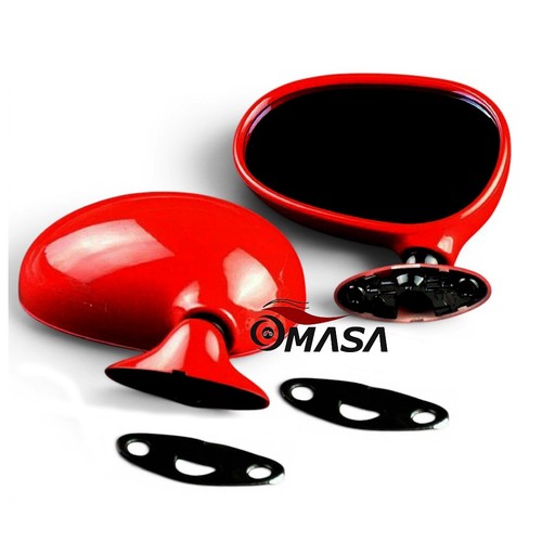 Red side rearview mirror - side,