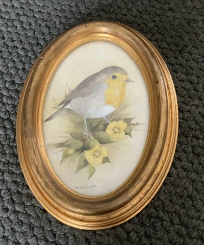 Lovely small oval - lovely, framed