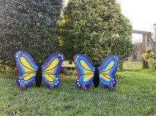 Horse & Pony 50cm Butterfly Show Jump Fillers. Purple/yellow/blue