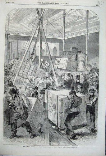 Old antique print 1862 - antique,
