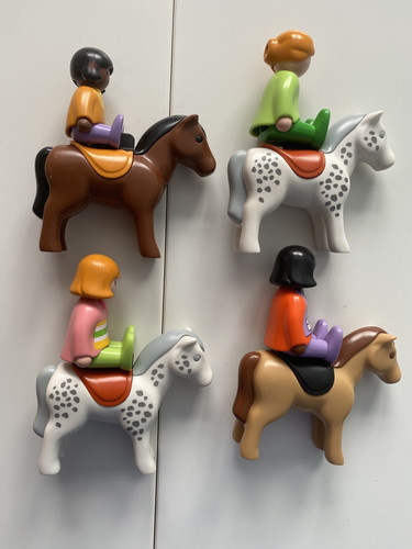 Playmobil people horses - ,