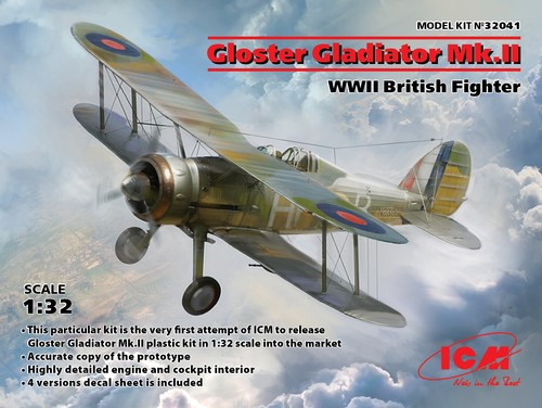 Icm gloster gladiator - 1/32,