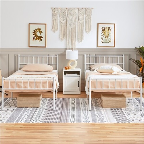 Single double metal bed frame - metal,