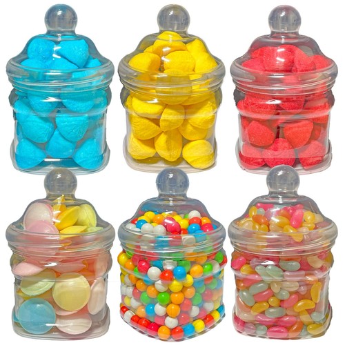 Plastic sweet jars - sweet, victorian