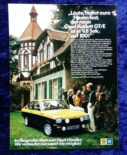 Opel kadett coupe e - kadett,