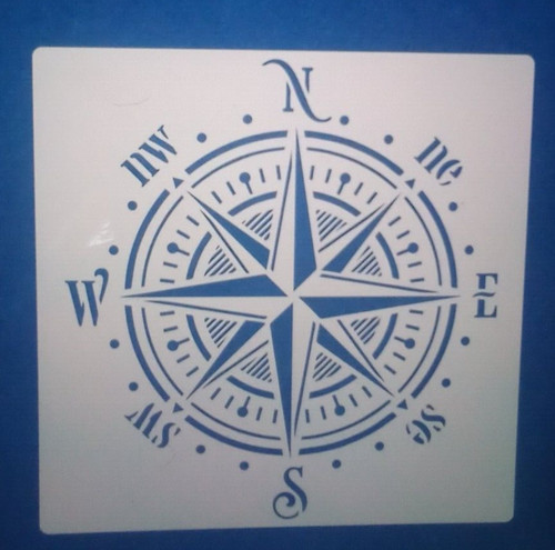 Large compass reusable stencil - large,