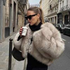 2025 Women's Gradient Faux Fur
