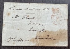 1833 Hand Written Telegram