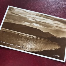 HEAD OF HOLY LOCH-Vintage RPPC Postcard-Scottish Landscape-Valentine’s-Unposted