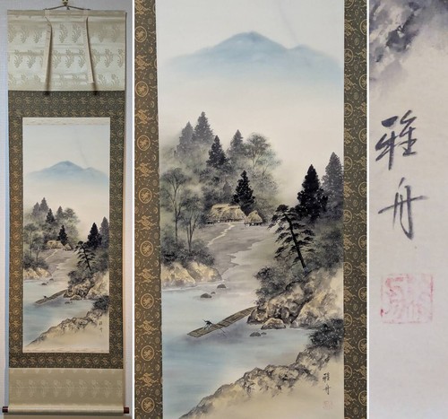 Japanese hanging scroll - hanging, art