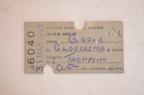 Railway ticket brb goole - goole, to