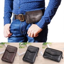 Men cowhide leather phone - men,