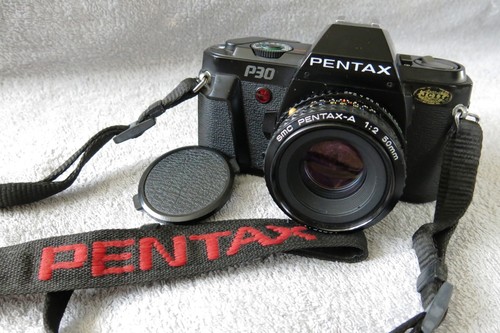 Pentax p30 35mm slr film - pentax,