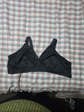 Black unpadded non wired