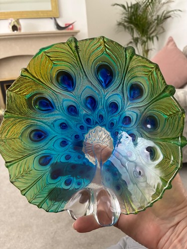 Maleras peacock glass bowl - maleras,