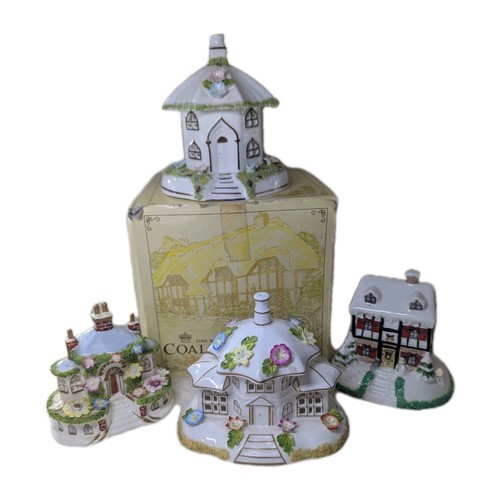 Coalport miniature houses - miniature,