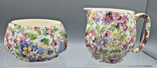 Vintage Creamer And Sugar Bowl