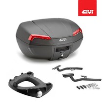Givi Top Case Kit Black E46N + Brackets Suzuki GSX S 750 2020 2021