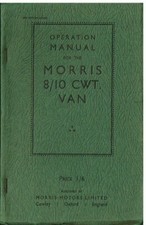 MORRIS 8 & 10 CWT VAN TRUCK