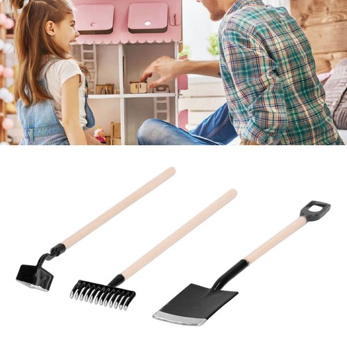 Miniature garden tools - (black)miniature,