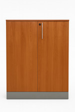 Metal Cabinet with Wooden Doors – Ideal for Office, Workshop or Garage