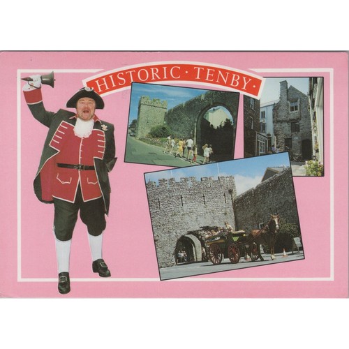 Postcard historic tenby town - tenby,