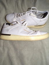 cruyff white  leather trainers