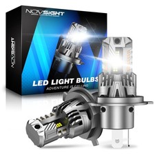 NOVSIGHT 2x H4 9003 Super White 22000LM LED Headlight Bulbs High Low Beam Combo