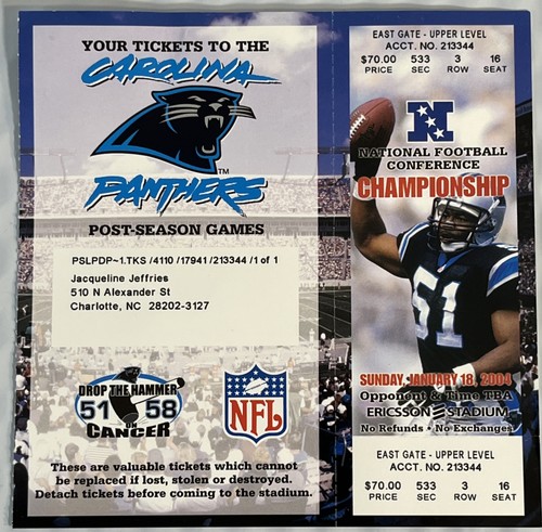 2003 nfc championship - 2003, game