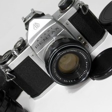 ASAHI PENTAX S1 35mm SLR Camera 55mm f2.2 Auto-Takumar M42 Lens WORKS New Seals