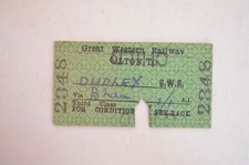 Railway Ticket GWR Olton to