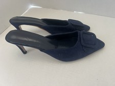 Ladies Blue Buckle Front