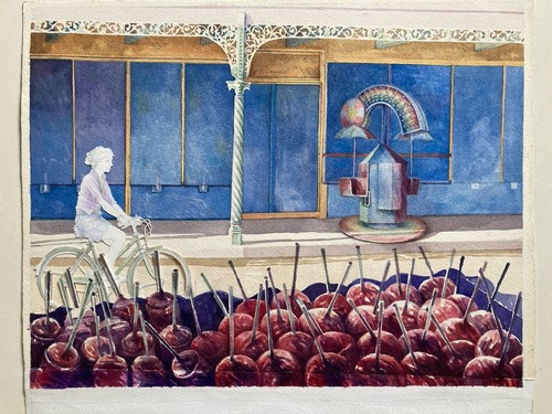 Vintage watercolour painting - vintage,